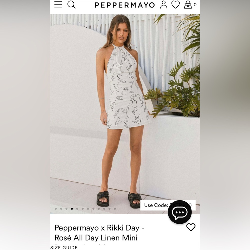 Printed mini dress from peppermayo